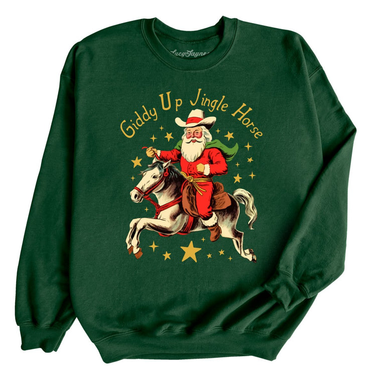 Giddy Up Jingle Horse - Forest - Full Front