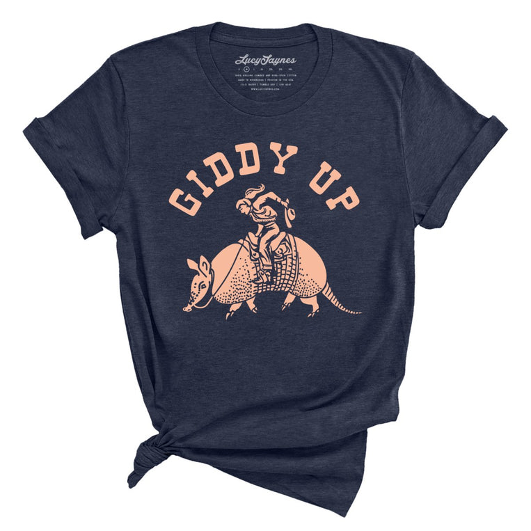 Giddy Up - Heather Midnight Navy - Full Front
