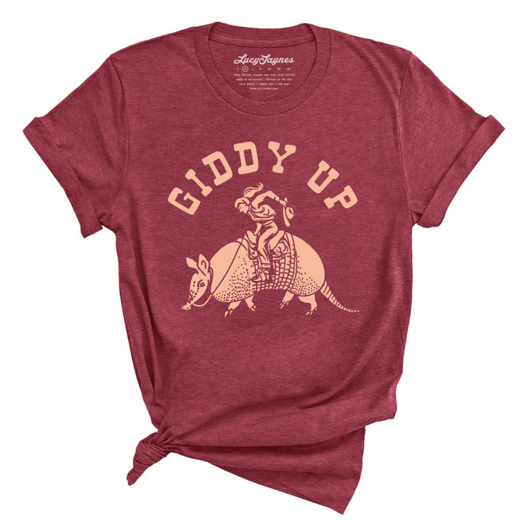 Giddy Up - Heather Raspberry - Full Front