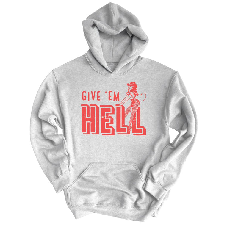 Give 'em Hell - Grey Heather - Full Front