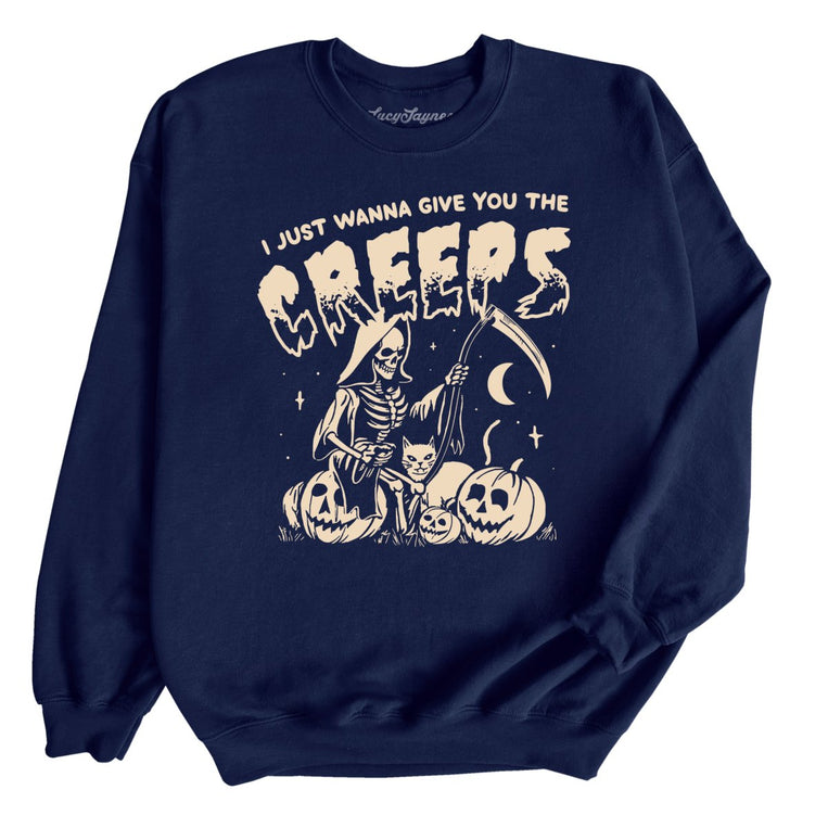 Give You The Creeps - Navy - Full Front