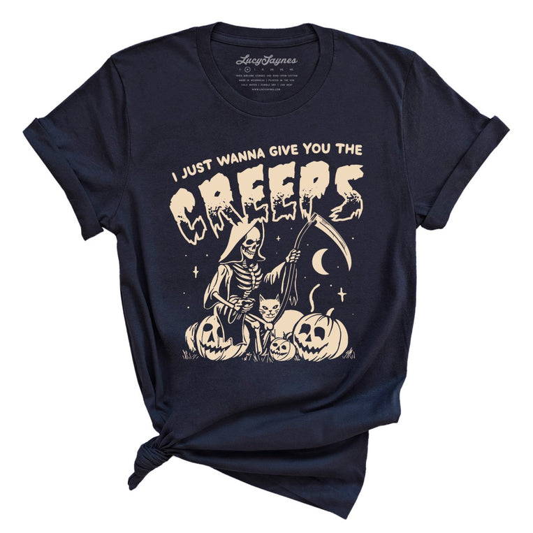 Give You The Creeps - Navy - Full Front