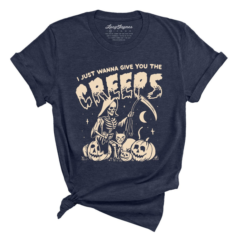 Give You The Creeps - Heather Midnight Navy - Full Front