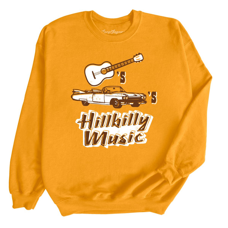 Guitars Cadillacs Hillbilly Music - Gold - Full Front