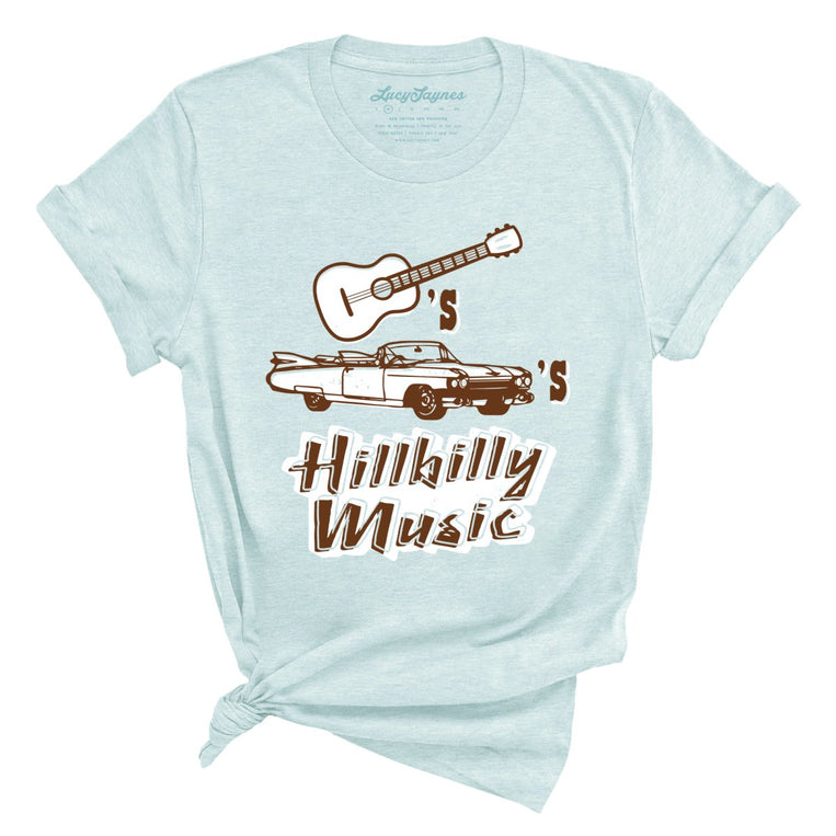 Guitars Cadillacs Hillbilly Music - Heather Ice Blue - Full Front
