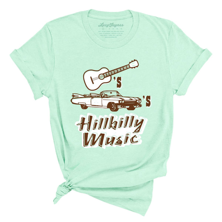 Guitars Cadillacs Hillbilly Music - Heather Mint - Full Front