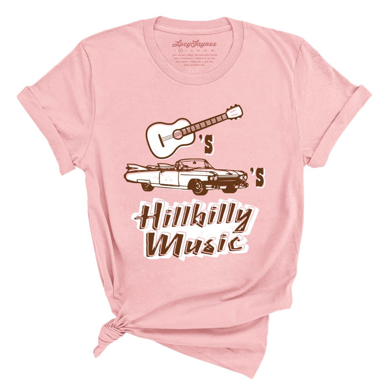 Guitars Cadillacs Hillbilly Music - Pink - Full Front