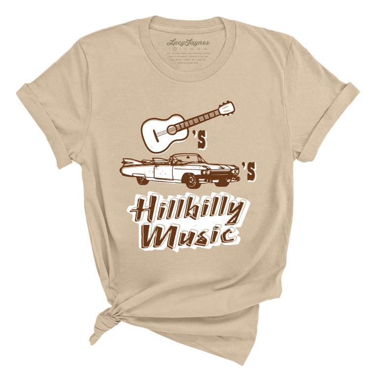 Guitars Cadillacs Hillbilly Music - Tan - Full Front