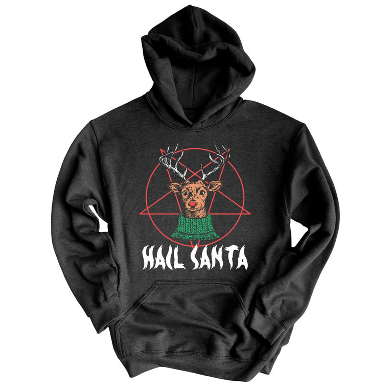 Hail Santa - Charcoal Heather - Full Front