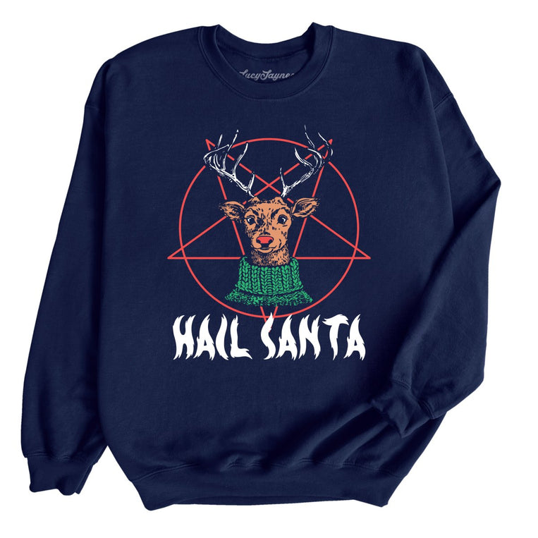 Hail Santa - Navy - Full Front