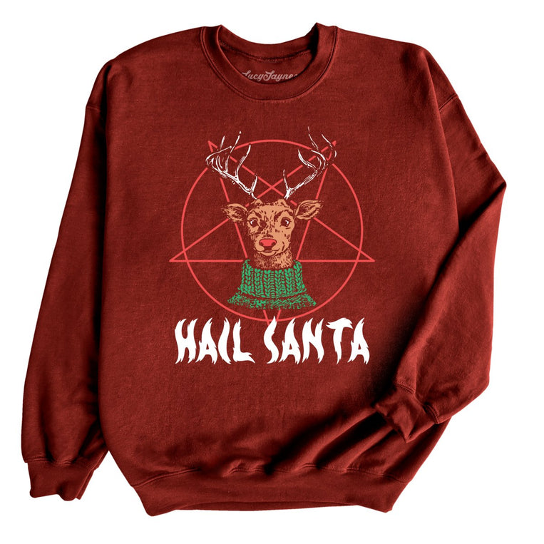 Hail Santa - Garnet - Full Front