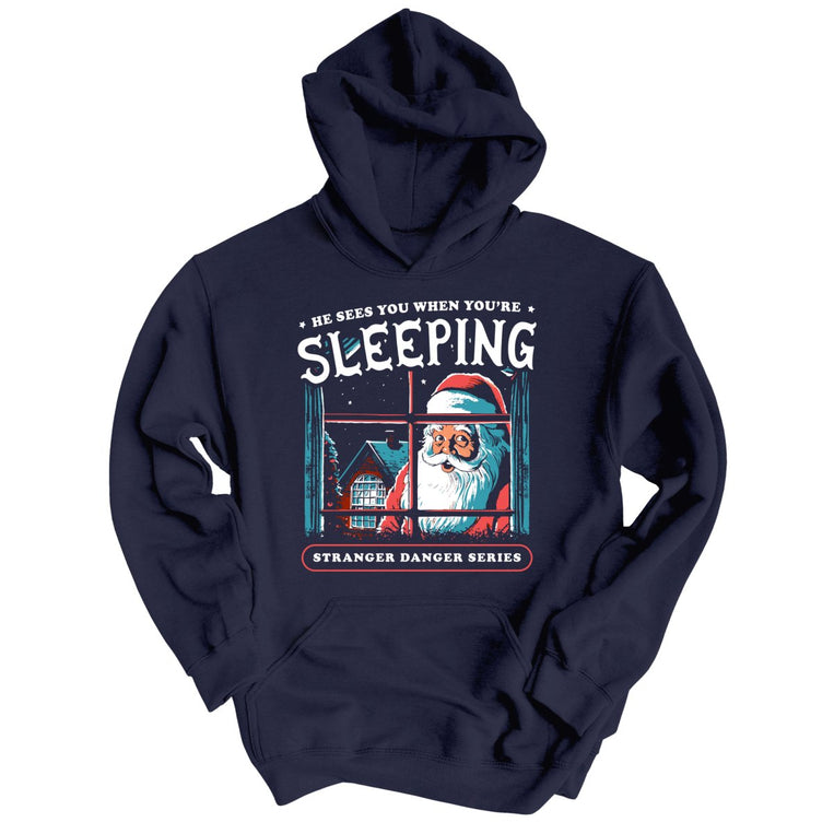 He Sees You When You're Sleeping - Classic Navy - Full Front