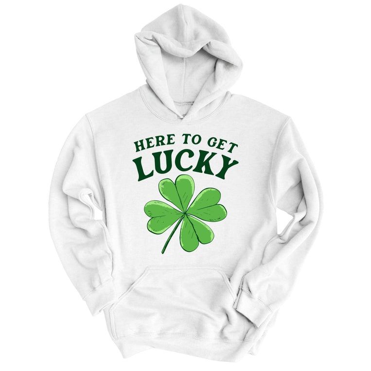 Here To Get Lucky - White - Full Front