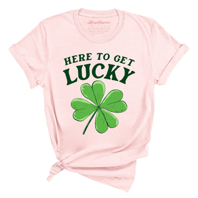 Here To Get Lucky - Soft Pink - Full Front