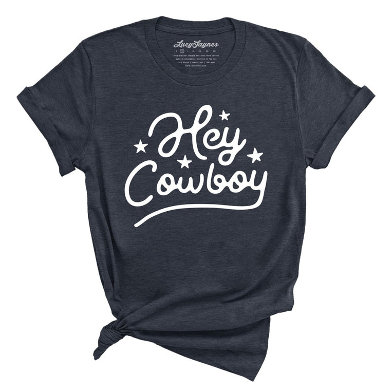 Hey Cowboy - Heather Navy - Full Front
