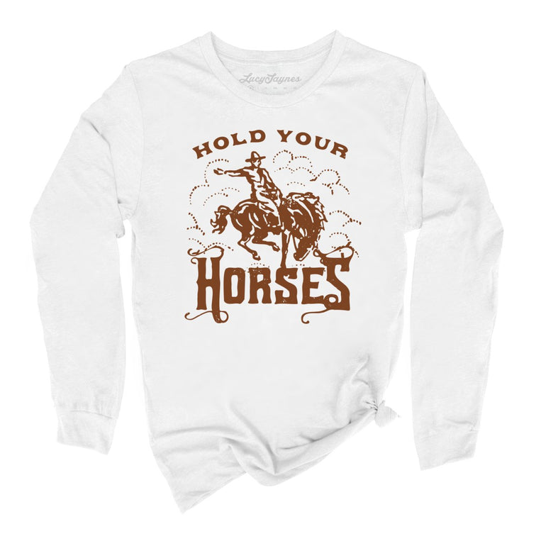 Hold Your Horses - White - Full Front