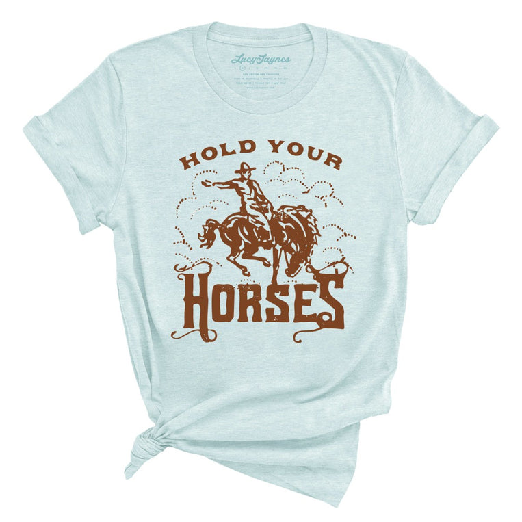 Hold Your Horses - Heather Ice Blue - Full Front