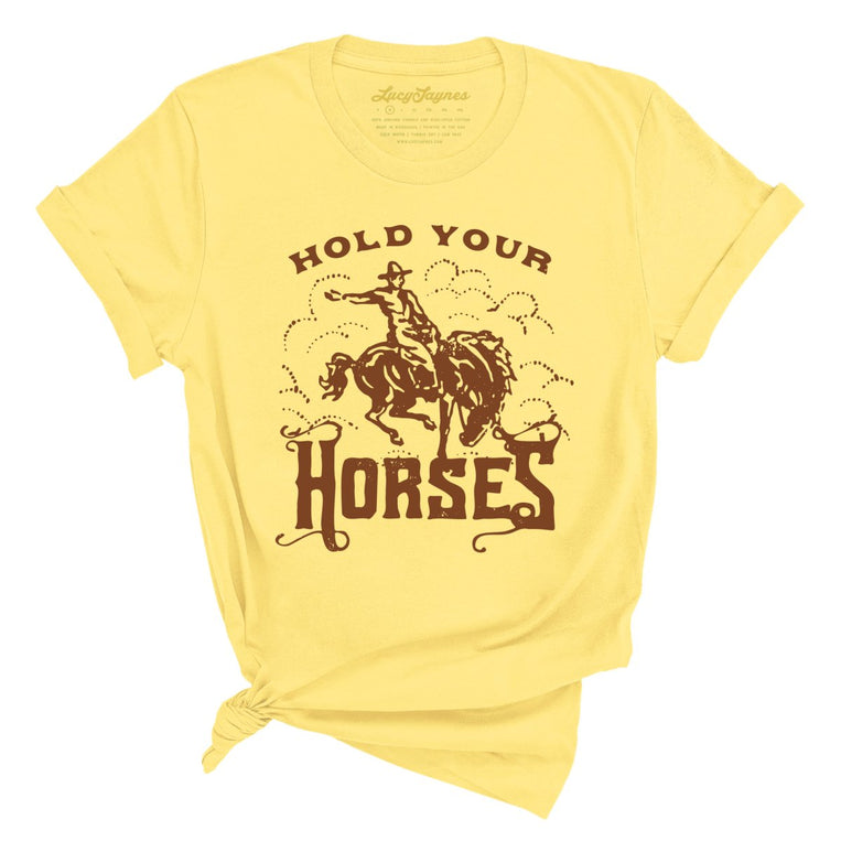 Hold Your Horses - Yellow - Full Front