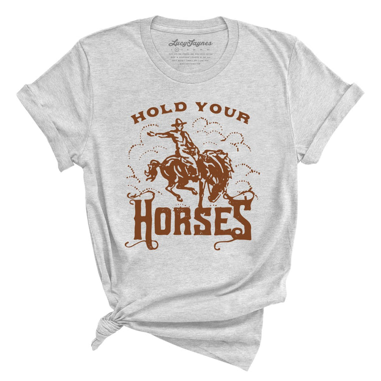 Hold Your Horses - Athletic Heather - Full Front