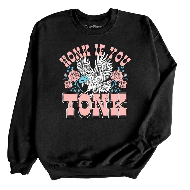 Honk if You Tonk - Black - Full Front