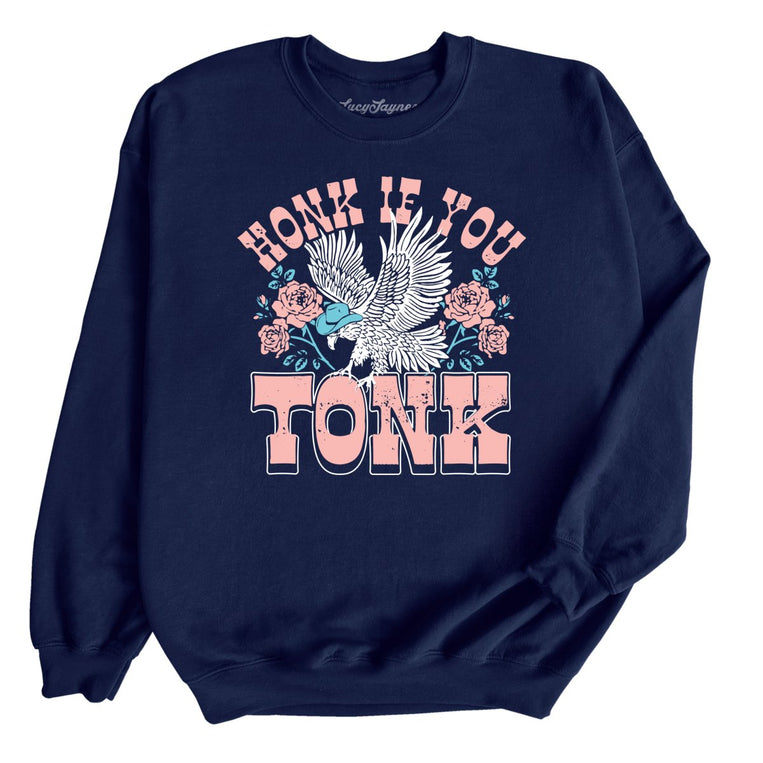 Honk if You Tonk - Navy - Full Front
