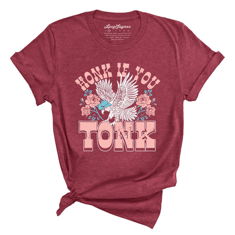 Honk if You Tonk - Heather Raspberry - Full Front