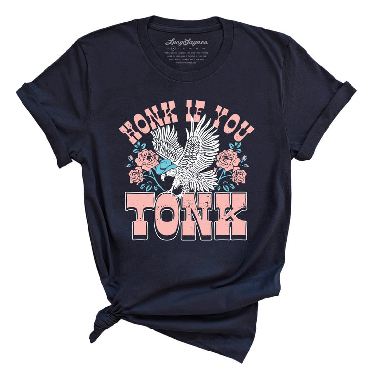 Honk if You Tonk - Navy - Full Front