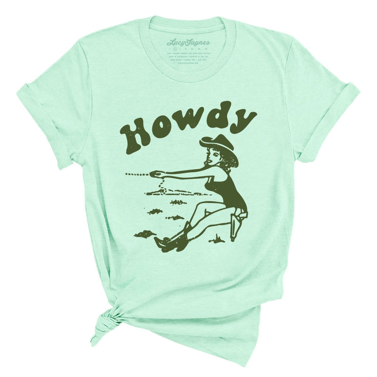 Howdy Cowgirl - Heather Mint - Full Front
