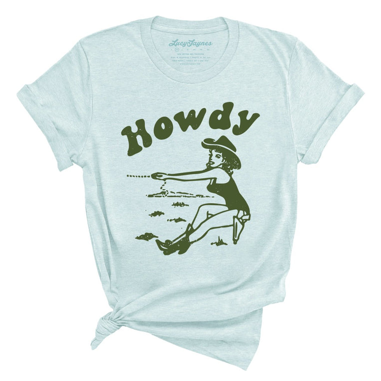 Howdy Cowgirl - Heather Ice Blue - Full Front