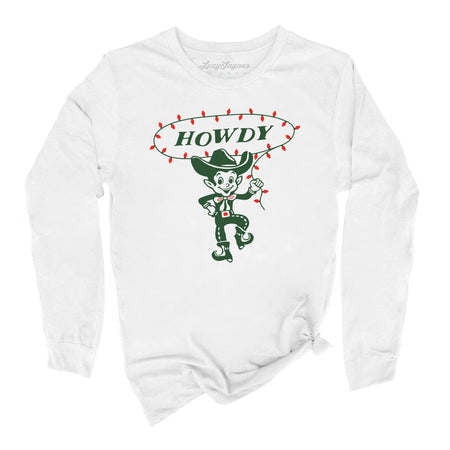 Howdy Elf Long Sleeve Tee