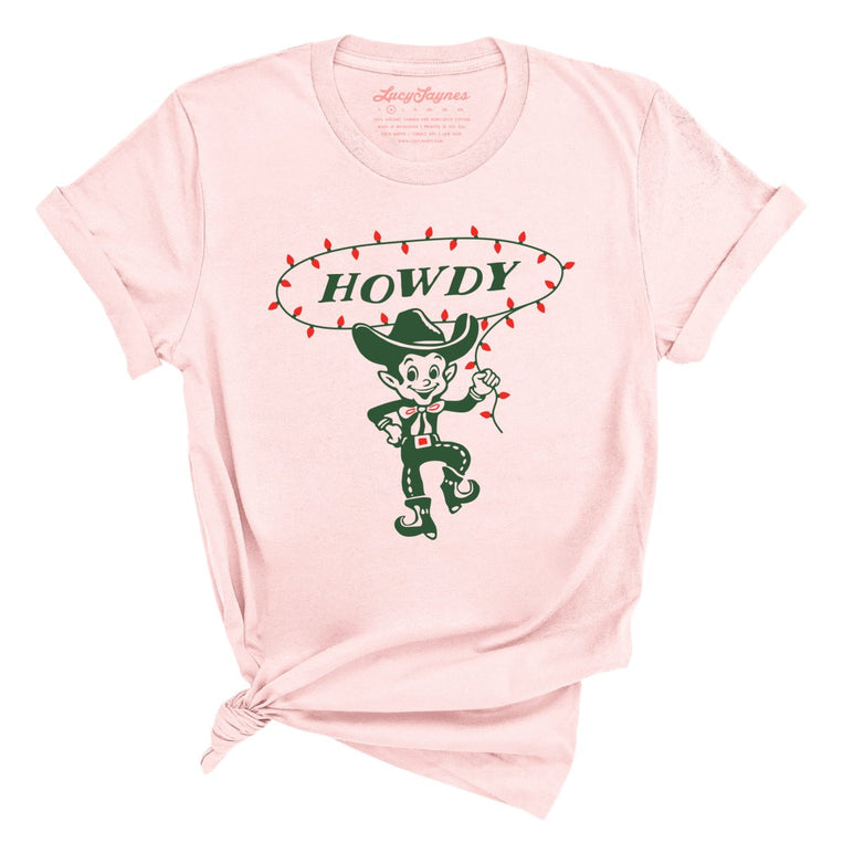 Howdy Elf - Soft Pink - Full Front