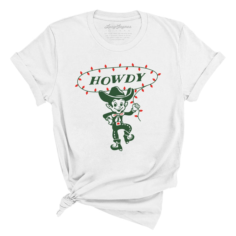 Howdy Elf - White - Full Front