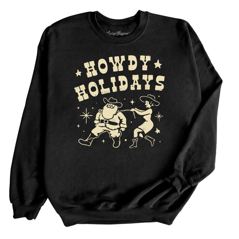 Howdy Holidays - Black - Full Front
