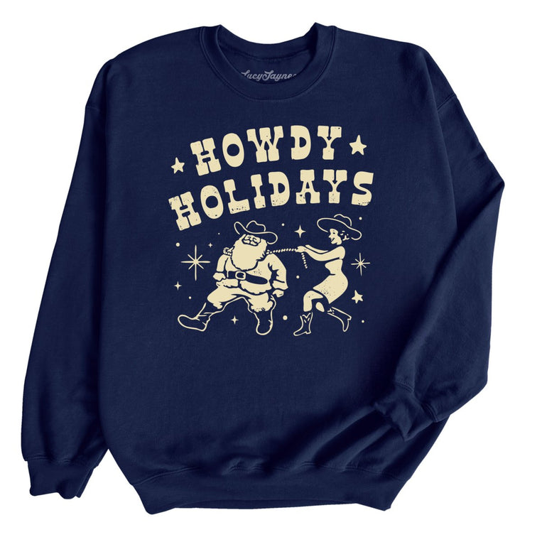Howdy Holidays - Navy - Full Front