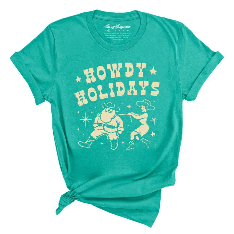 Howdy Holidays - Teal - Full Front
