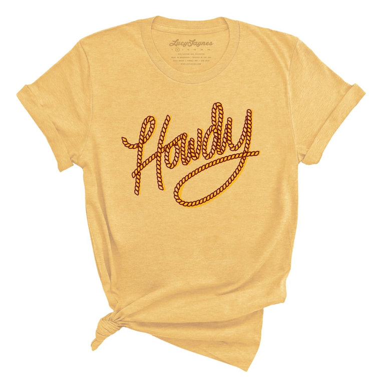 Howdy Rope - Heather Yellow Gold - Full Front