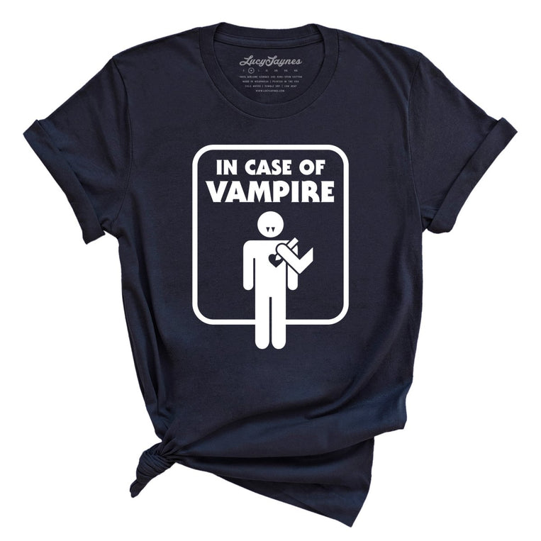 In Case of Vampire - Navy - Full Front