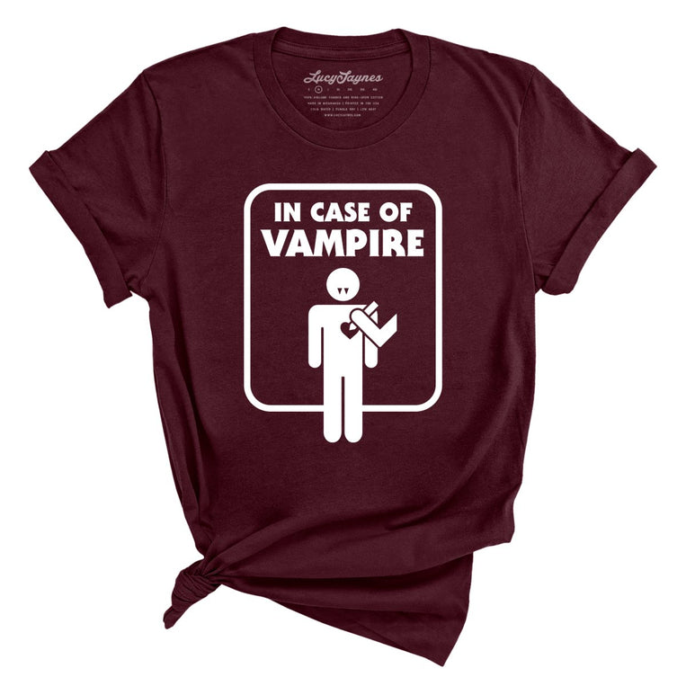 In Case of Vampire - Maroon - Full Front