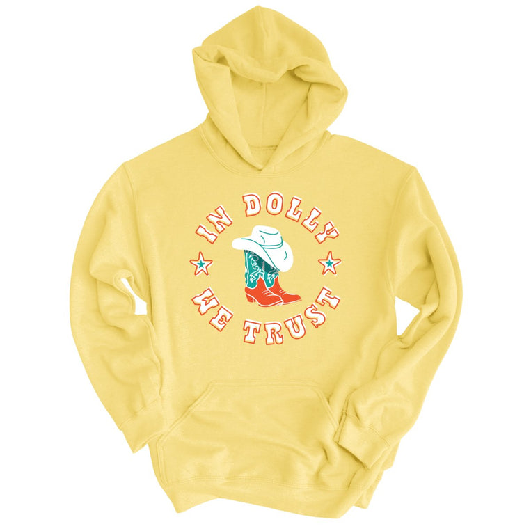 In Dolly We Trust - Light Yellow - Full Front