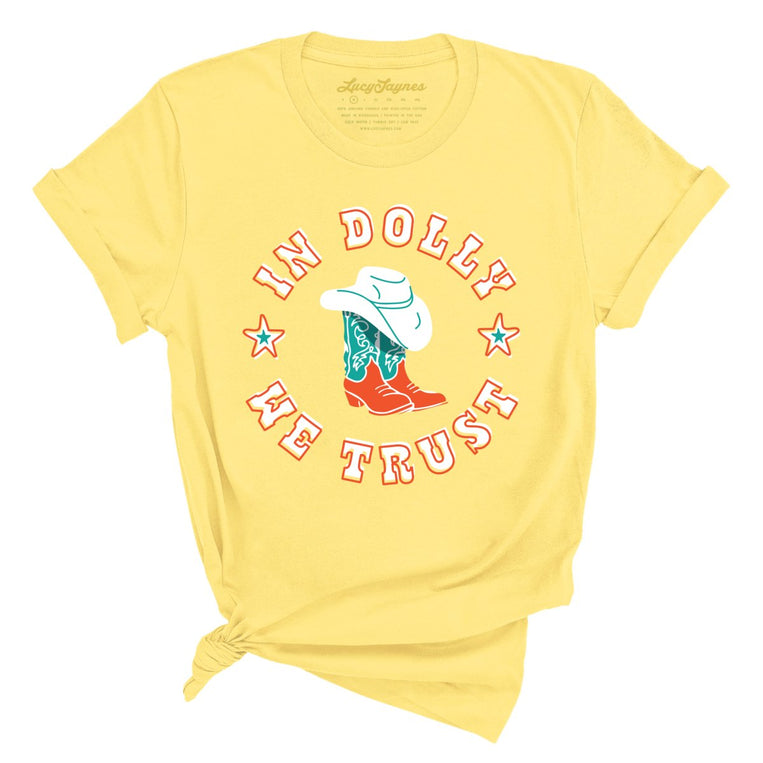 In Dolly We Trust - Yellow - Full Front