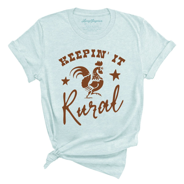 Keepin' it Rural - Heather Ice Blue - Full Front