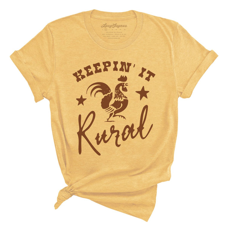 Keepin' it Rural - Heather Yellow Gold - Full Front