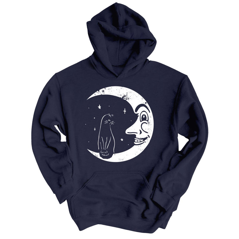 Kitty On The Moon - Classic Navy - Full Front