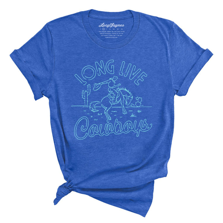 Long Live Cowboys - Heather True Royal - Full Front
