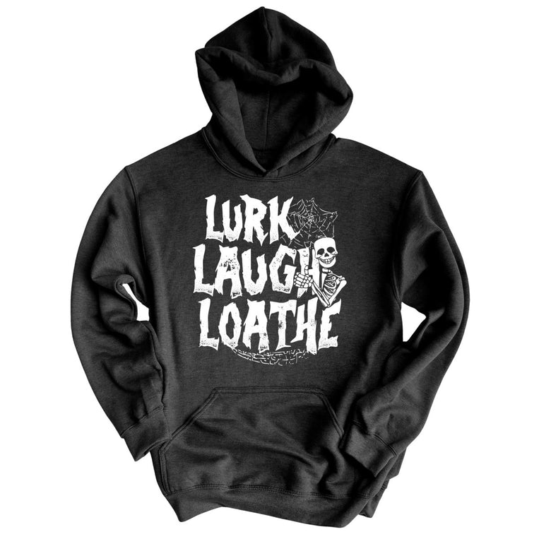 Lurk Laugh Loathe - Charcoal Heather - Full Front