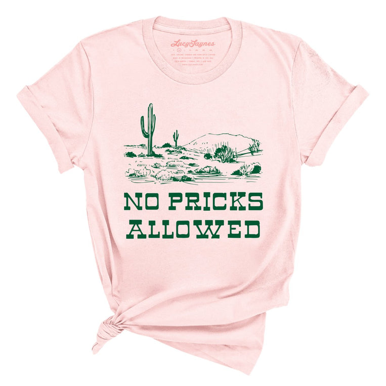No Pricks Allowed - Soft Pink - Full Front