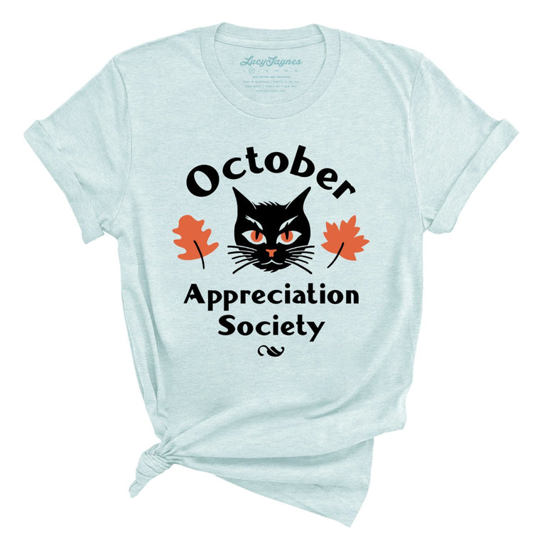 October Appreciation Society - Heather Ice Blue - Full Front