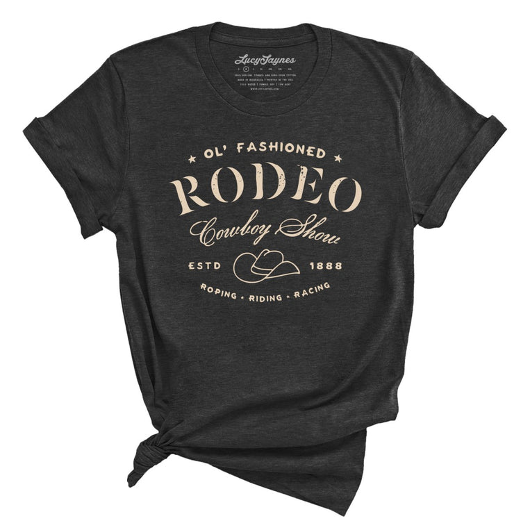 Old Fashioned Rodeo - Dark Grey Heather - Full Front