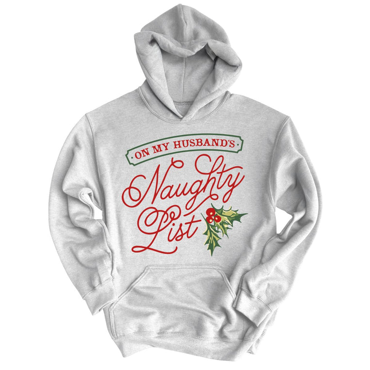 On My Husband's Naughty List - Grey Heather - Full Front