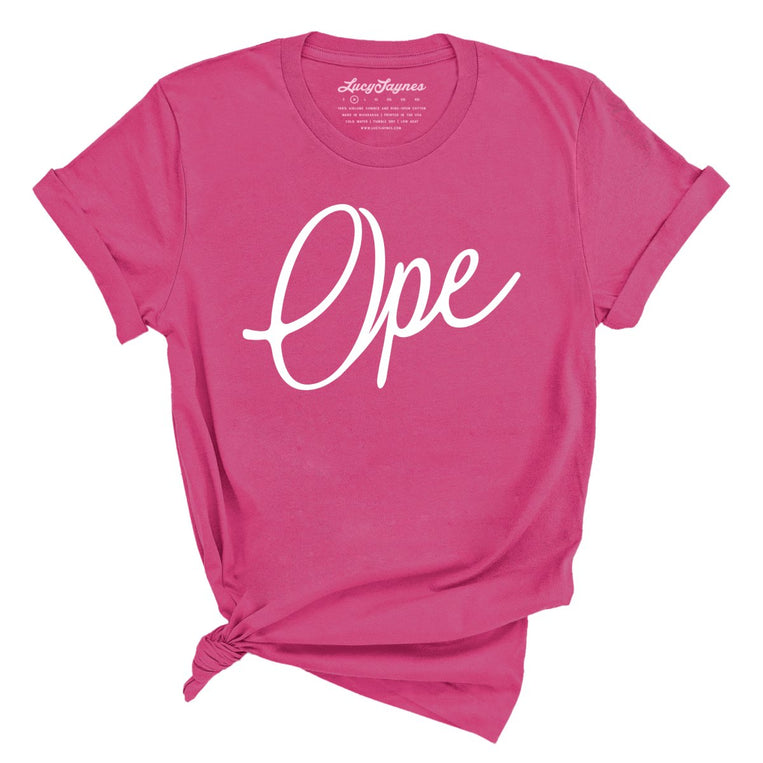 Ope Script - Berry - Full Front